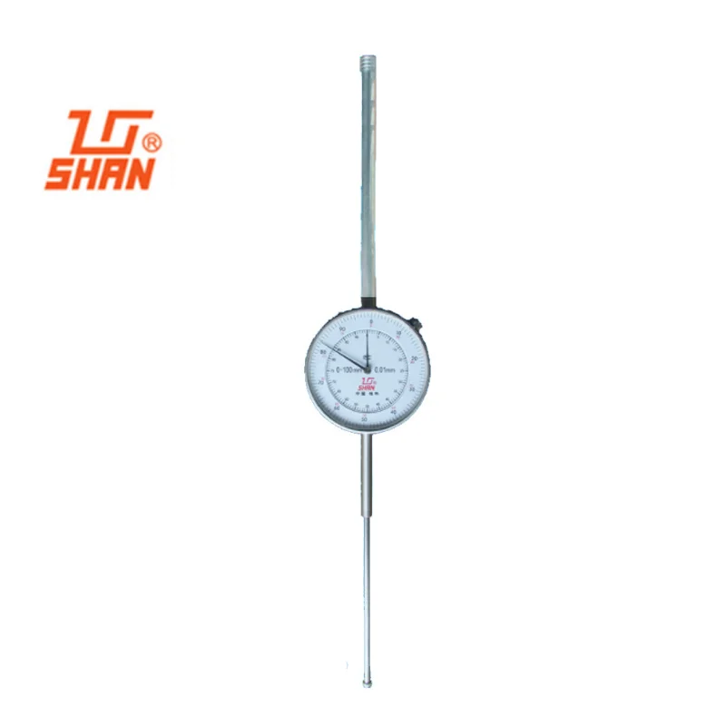 Veľký indikátor číselníka merania 0-100 mm rozsah 0,01 mm grad Dial Dial Indikátor bieleho číselníka 0-100 Čítanie