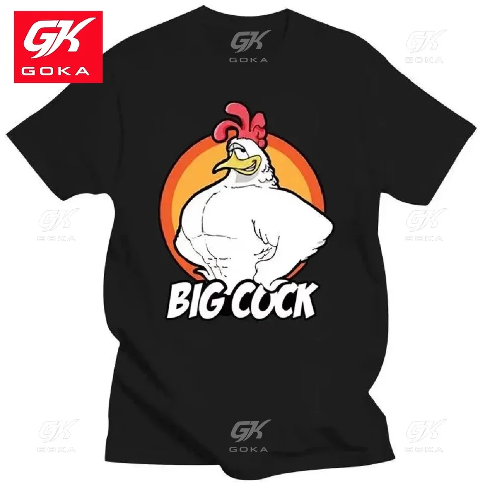 Veľký kohút letný štýl komiks škaredé tričko T Funny vianočné darčeky bavlnené tričká Pánny s krátkym rukávom Vintage tops unisex tričká