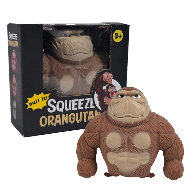 Veľký obrie huba huby svižky fidget orangutan tt influencer Elastic Monkey Antistreks Hray pre dospelých a deti mäkká zábavná darčeková hračka