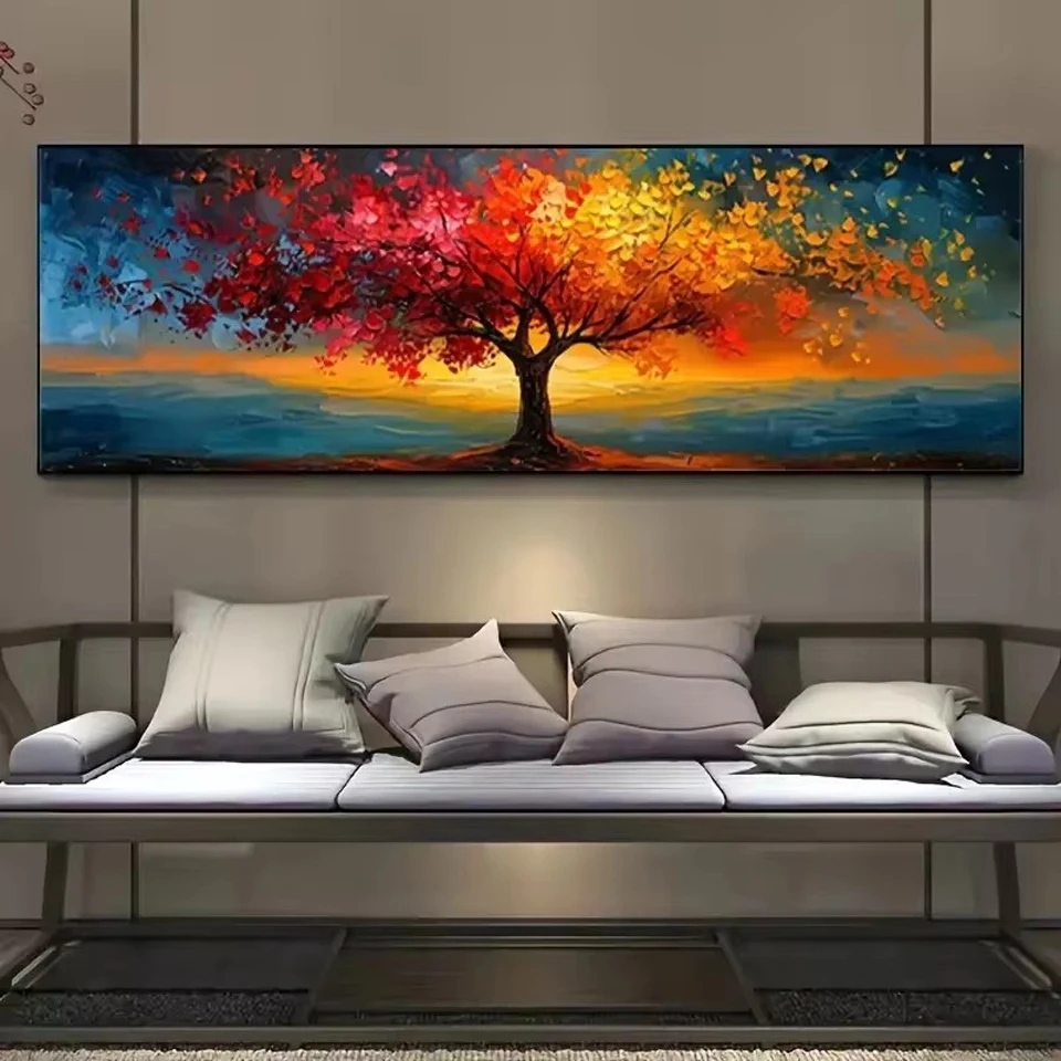 Veľký strom života diamantová maľba Art Cross Stitch Abstrakt steny umenie moderný dom