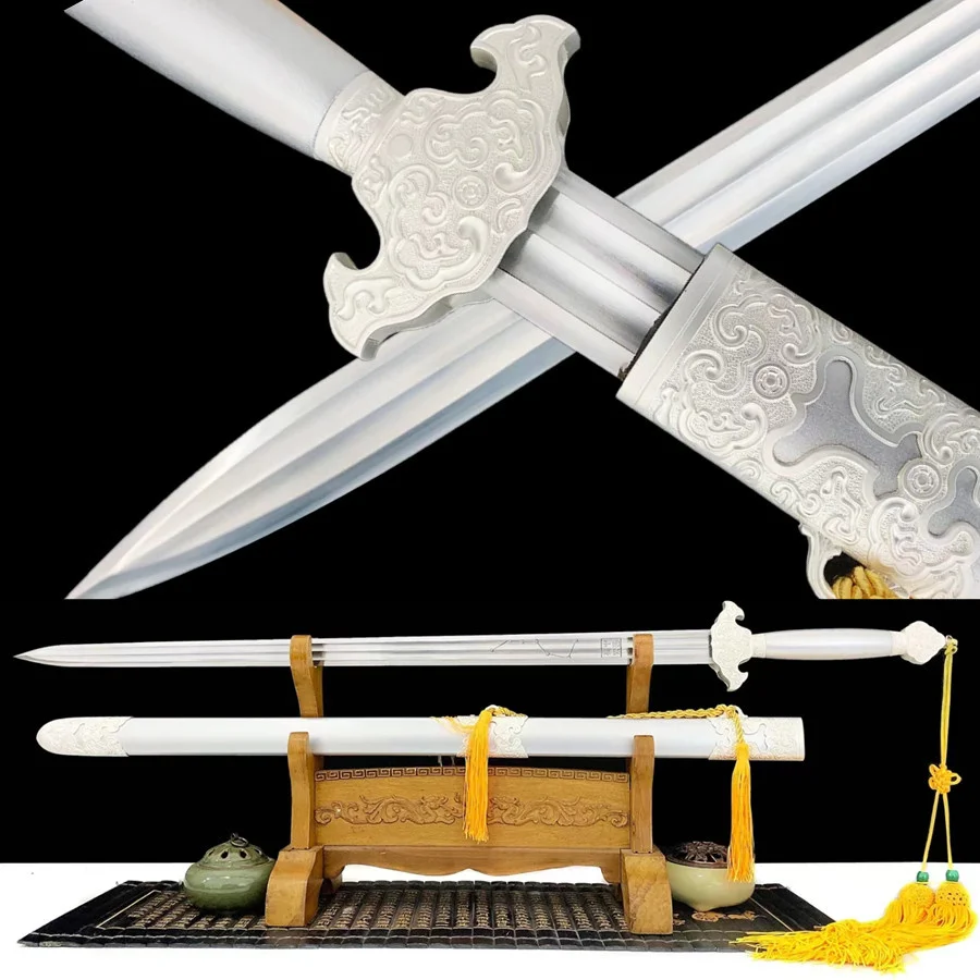 Veľmi vynikajúce čínske čínske wushu meč Han-jian High Manganese Steel Blade zliatiny zliatiny plášťov Nové pekné