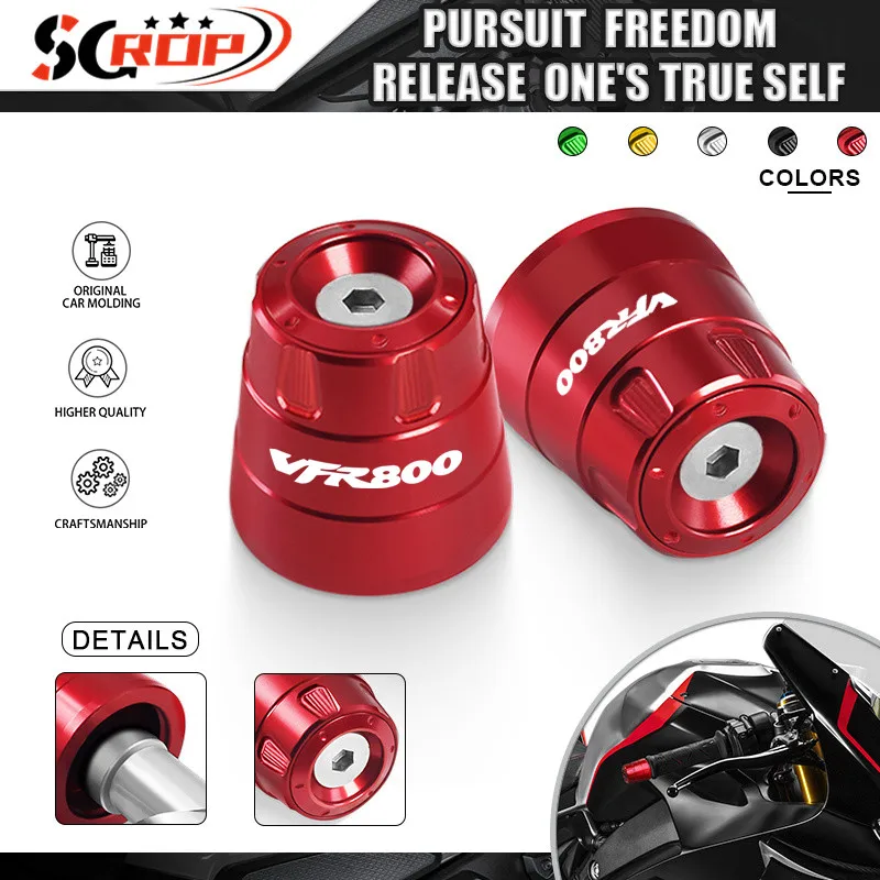 VFR800 VFR 750 Counterweight Rovnak rukoväte rukoväte riadkových čiapiek koncových zásuviek pre VFR 800 750 VFR800 VFR750 CNC Motocyklové príslušenstvo