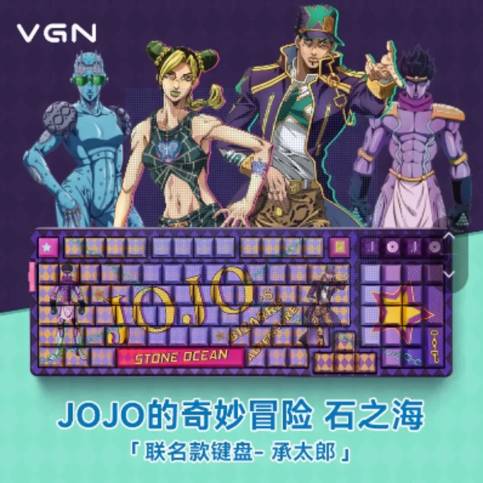 VGN V98Prov2 anime kĺbová mechanická klávesnica 98 Wireless 3-režim 99 HOT HOT SWAP BT/2,4G/TYP-C Káblové káblové tesnenie