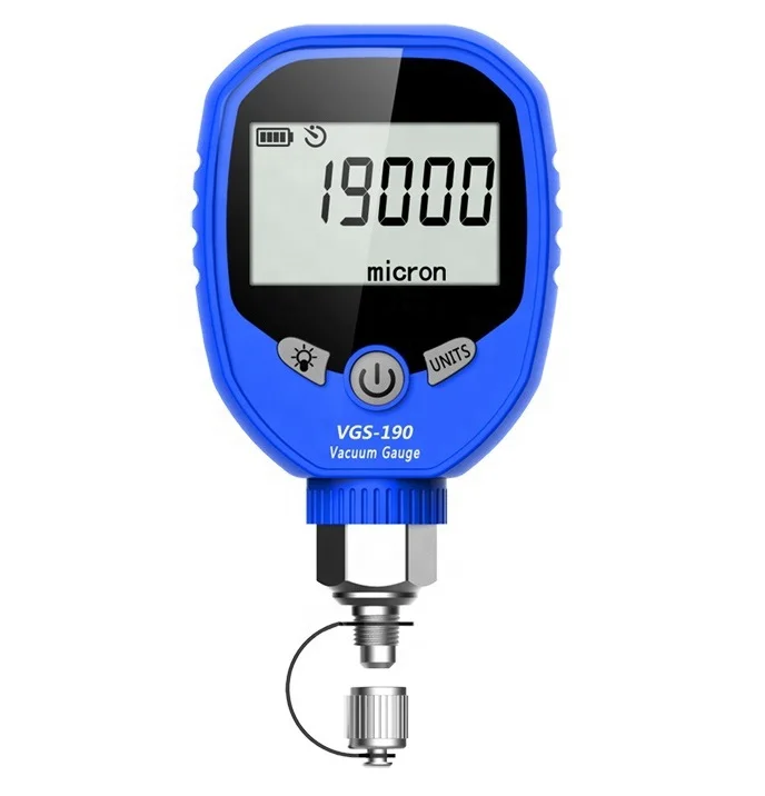 VGW-760 bezdrôtový digitálny vákuový rozchod mikrónový meradlo pre HVAC Mikrónový merač chladiva vákuový test úniku 1/4 