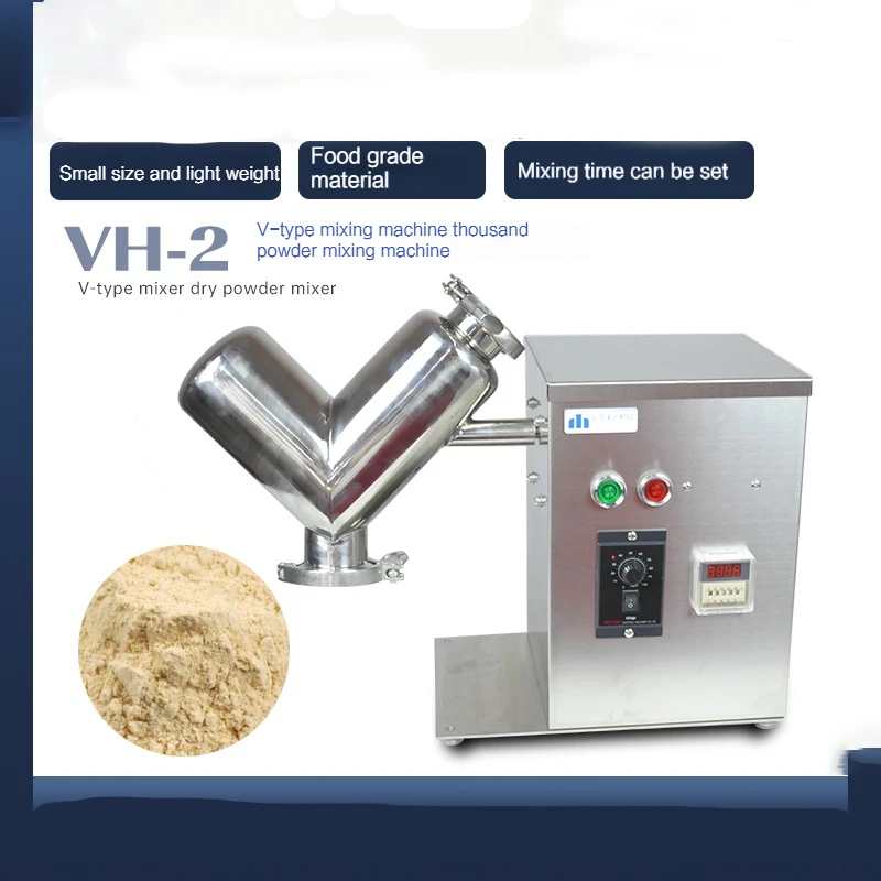 VH-2 Malý mixér V-Type Experimentálny mixér Materiál v tvare V Surovná surovina v tvare surovina suchého práškového mixéra Výučba laboratórneho procesu