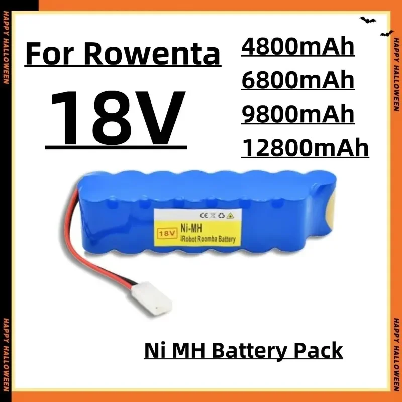 Vhodné pre batériu s batériou NIMH 9800MAH CD Vákuka RH8771 alebo TEFAL Cyclone Extrémna vákuová batéria P102