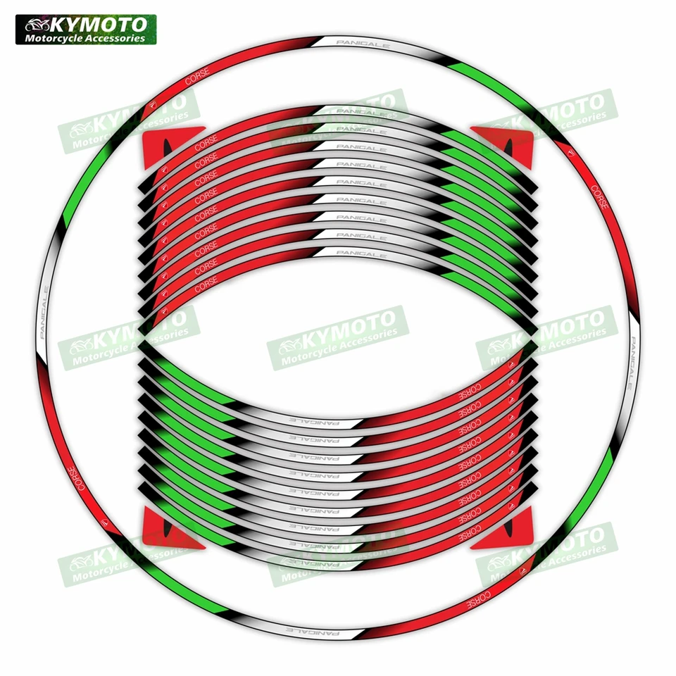 Vhodné pre Ducati 848 1098 1198 EVO 899 1199 959 1299 V2 V4 Nálepky na motocykle REFLESTICKÉ STRÁNKY OBLASTI DOPRAVA RIM