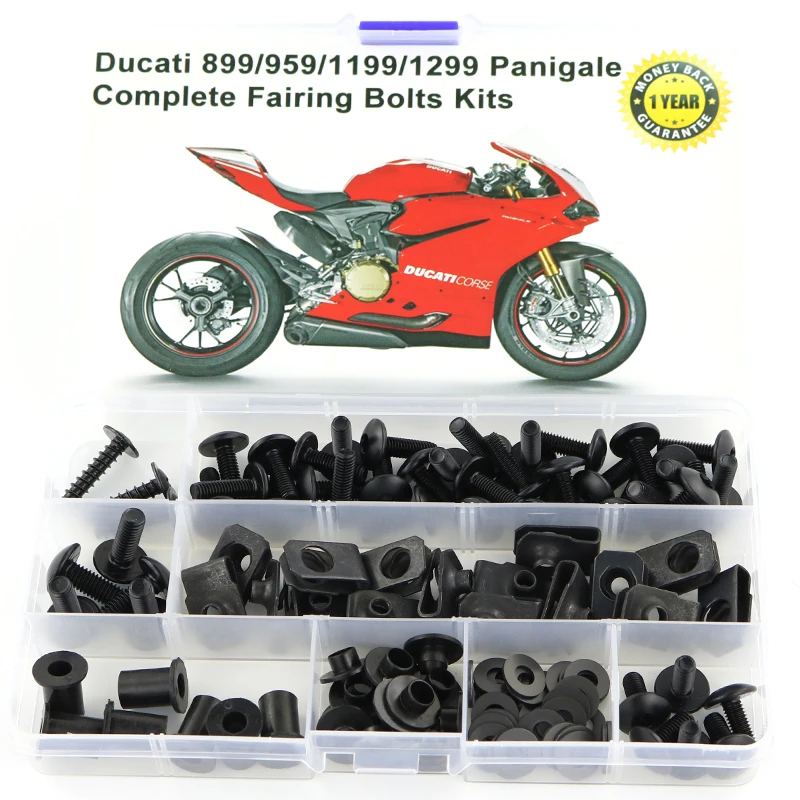 Vhodné pre Ducati 899 959 1199 1299 Panigale Motorcycle Coling Plné kapotážové skrutky súprav