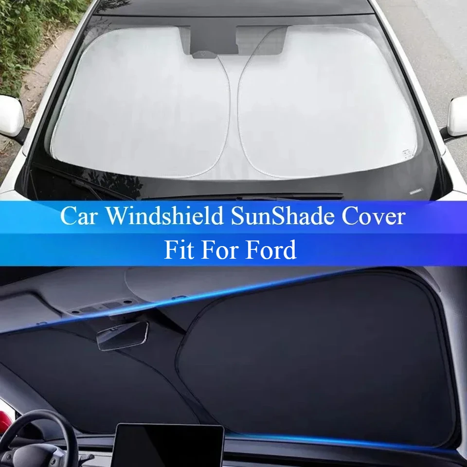 Vhodné pre Ford Focus 3 4 St Mustang Fiesta Fusion EcoSport Mondeo Mk3 Mk4 Car Auta Sunshade Cover Anti UV Car Accessories