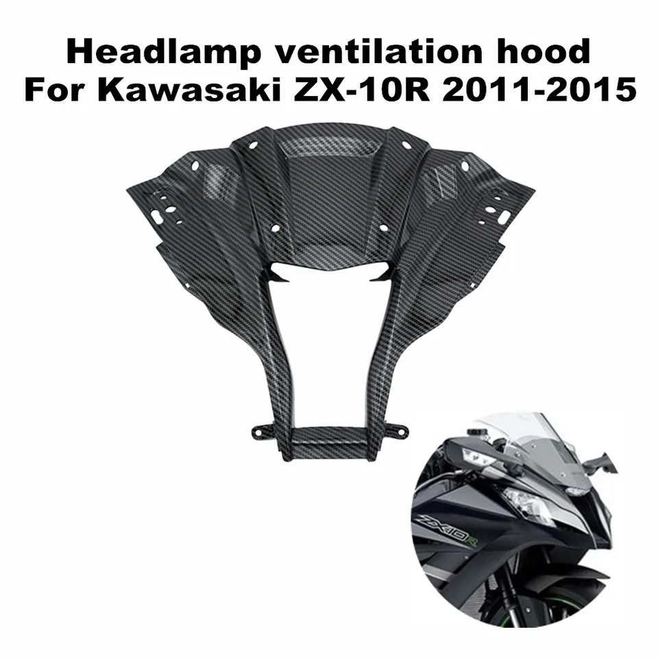 Vhodné pre Kawasaki Ninja ZX10R ZX-10R ZX1000 2011-2015 Vysoko kvalitné predné svetlomety ABS, Middle Ventilation Hood