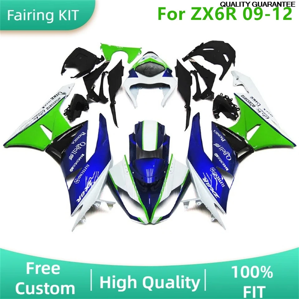 Vhodné pre Kawasaki Zx6r 2009 2010 2012 2012 2012 09 10 11 12 ZX-6R 636 ZX 6R ABS plastové motocyklové súpravy na motocykle ZADARMO