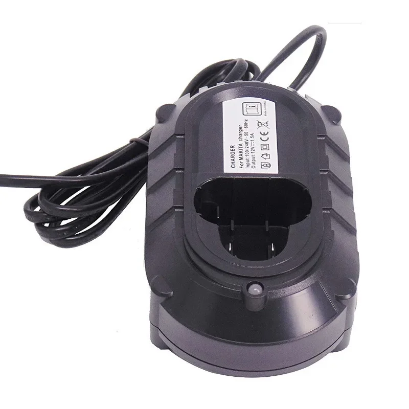 Vhodné pre Makita 10.8V/12V Li-Ion Battery BLEATION BL1013 DC10WA, Nová nabíjačka s batériou LI-ION, s voliteľnou zástrčkou vo Veľkej Británii/USA