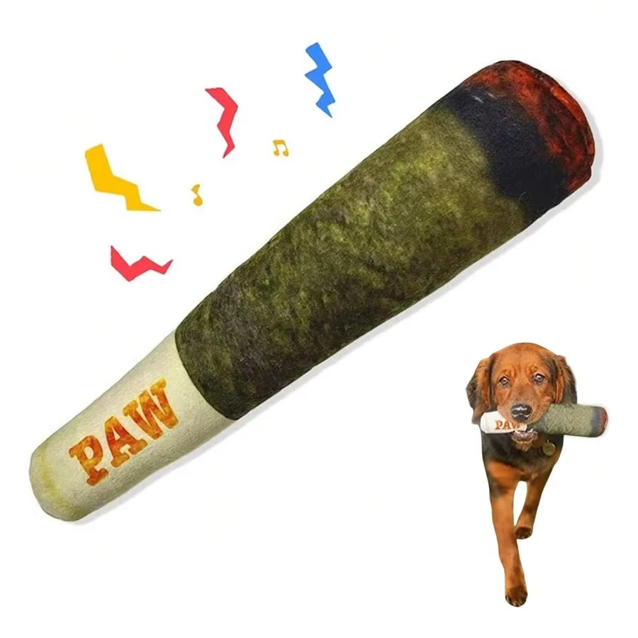 Vhodné pre malé a stredné interaktívne hračky pre psov - dizajn cigariet, plyšová a pichľavá hračka pre domáce zvieratá, kreatívna hračka pre žuvanie