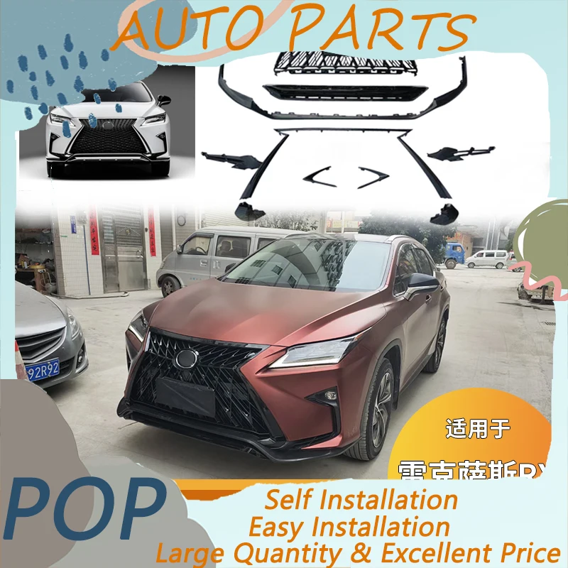 Vhodné pre modifikáciu Lexus RX a zadný nárazník RX270, športové predné svetlomety, veľké okolie 270, upravené