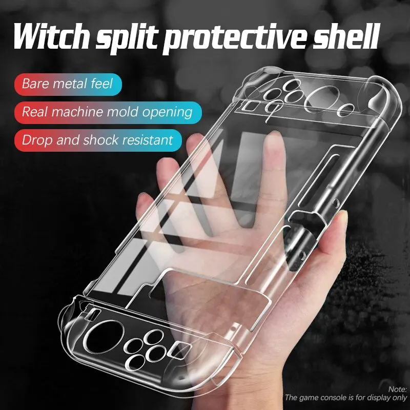 Vhodné pre Nintendo Switch High Transparency PC Ochranné puzdro Game Console Plnko balenie Ultra Thin Split Protective