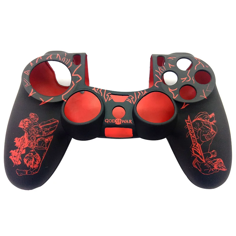 Vhodné pre obal PS4 GamePad, Ochranné puzdro na ovládač s silikónom vyrezávaným olejom, rukoväť Digital Accessori
