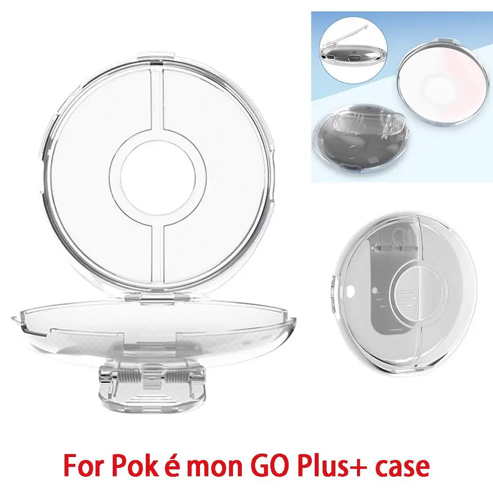 Vhodné pre Pokemon Go Plus+Pok É Mon prenosný prenosný PC Ochrana tvrdé puzdro Transparentné ochranné puzdro a prenosný klip D0R4