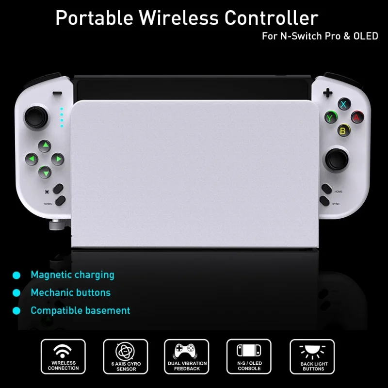 Vhodné pre prepínač Joy Con Game Console Wireless rukoväť NS ľavá a pravá spínač rukoväte OLED s vibračným telom zmyslom nfc w w