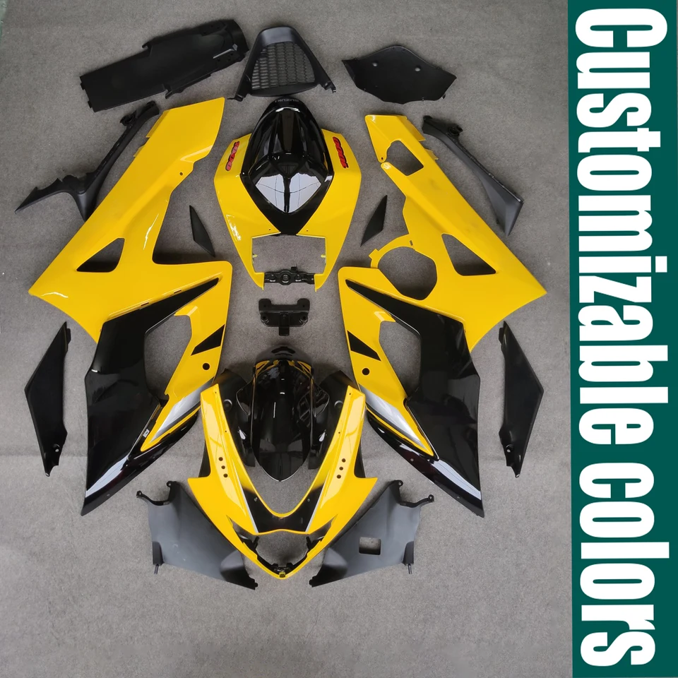 Vhodné pre Suzuki GSXR1000 K5 K6 2005 - 2006 Motocyklový škrupinový kapotáž karoséria súpravy súpravy súpravy GSX -R GSX R GSXR 1000 05 - 06