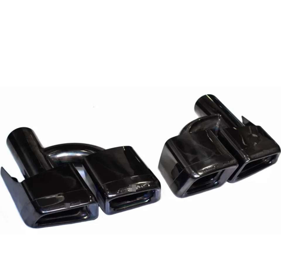 Vhodné pre triedu triedy C triedy S W204 W212 W221 upravené E63 AMG Four Outlet Square Titanium Black Tail