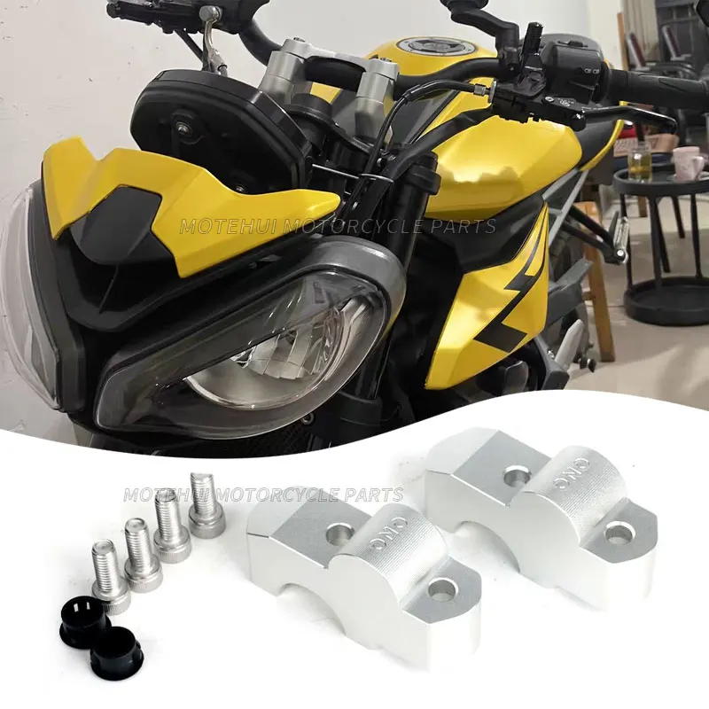 Vhodné pre Triumph Street Triple765r Modifikácia riadidiel s výškou Zvýšenie kódu 765RS Výška riadidiel Zvýšenie základne FAU
