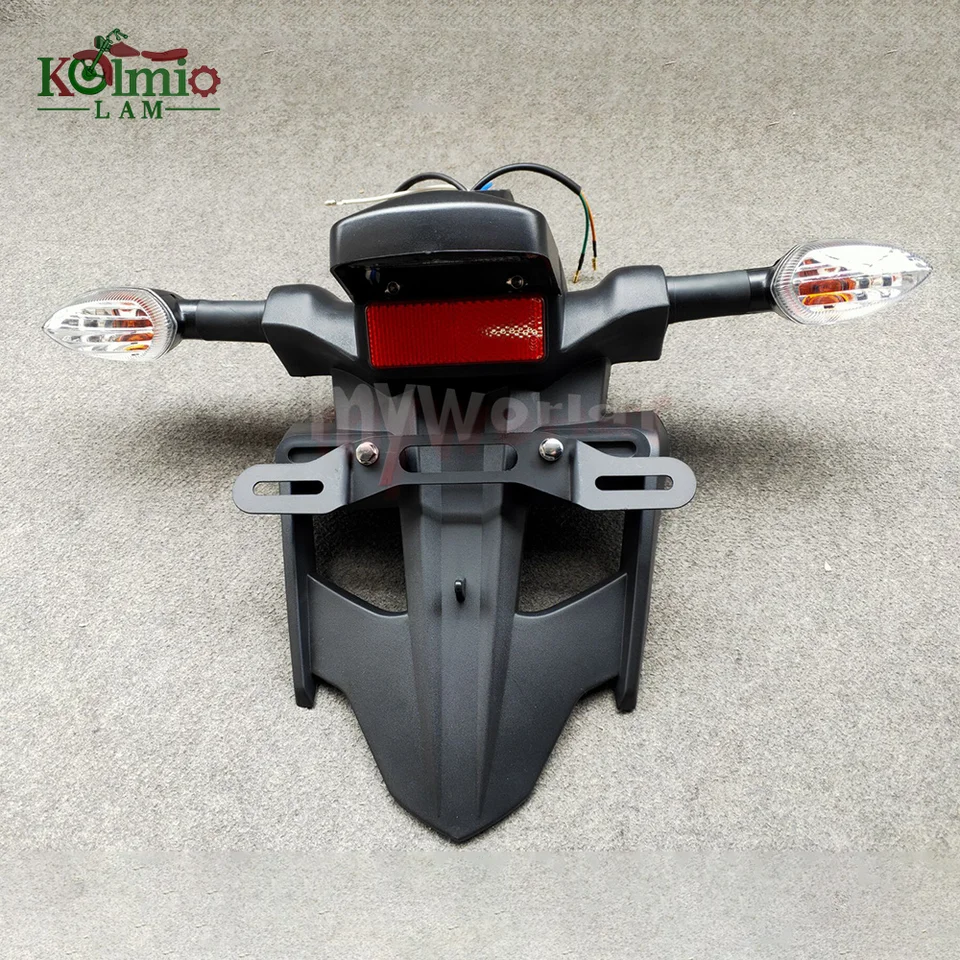 Vhodné pre Yamaha YZF R1 2007 2008 Zadná pneumatika Fender Motocykel Licencia Čísla tanier Light Frame Držiak držiaka držiaka Otočenie signálu YZFR1