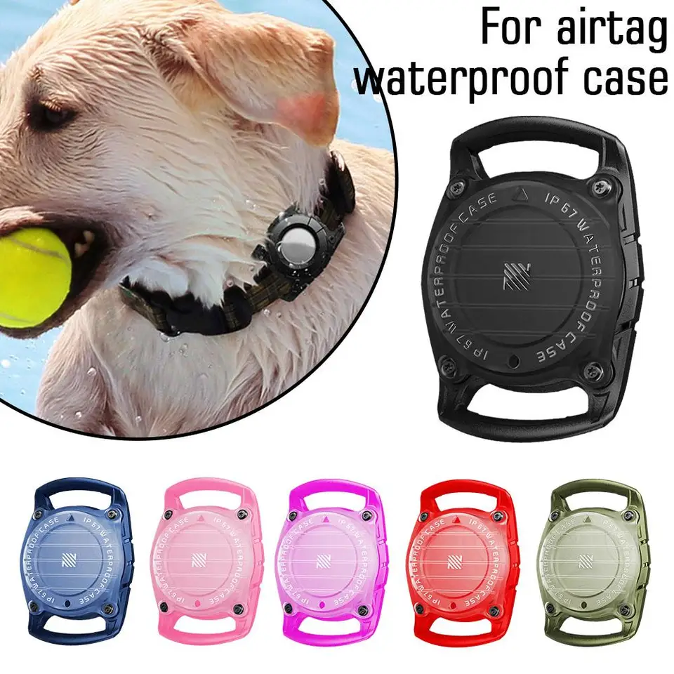 Vhodný pre Apple Airtag Anti Lost Pet IP7 Grade TPU Pet Dog Leash vodotesný kryt ochranného puzdra