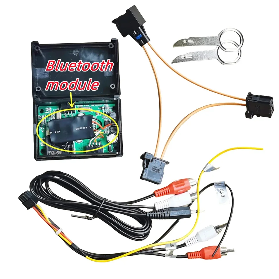 Vhodný pre Audi A6L A8L Q7 s Bluetooth Music AUX Audio vstup, Old MMI 2G Bluetooth Music