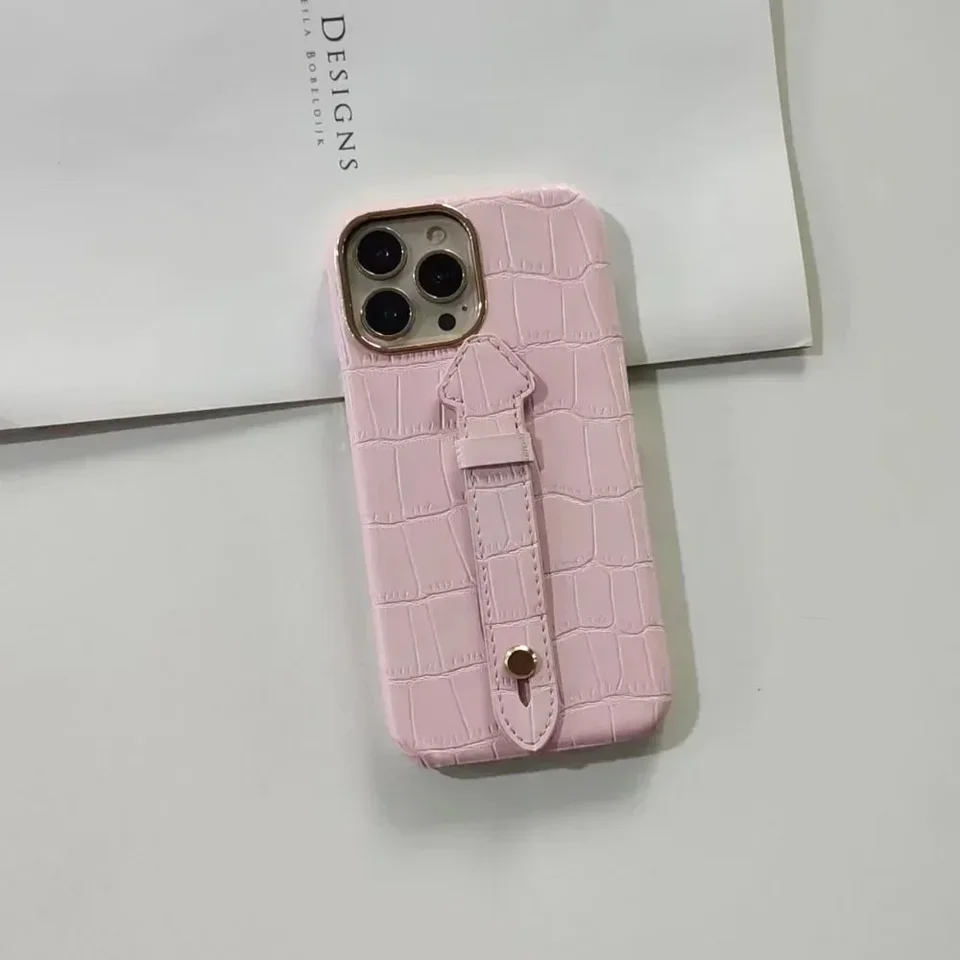 Vhodný pre iPhone 14Plus krokodílový vzorový hardvérový rámec mobilný telefón 13Prromax zápästie držiaka 12PRO 11 Ochrana krytu