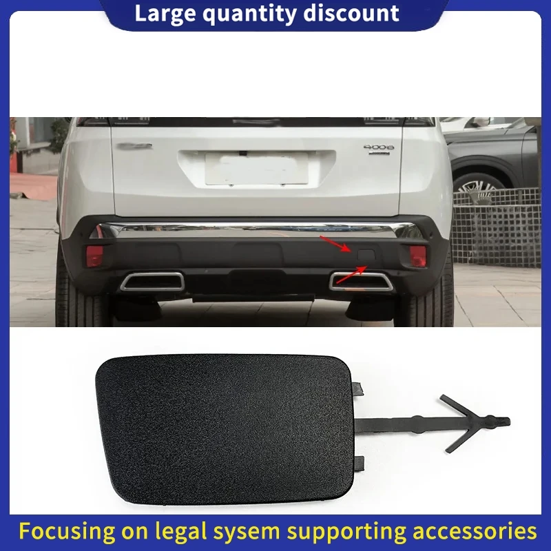 Vhodný pre Peugeot 3008 4008 5008 kryt prívesu zadného nárazníka, kryt hák Traction ， Touch Hook Cover,