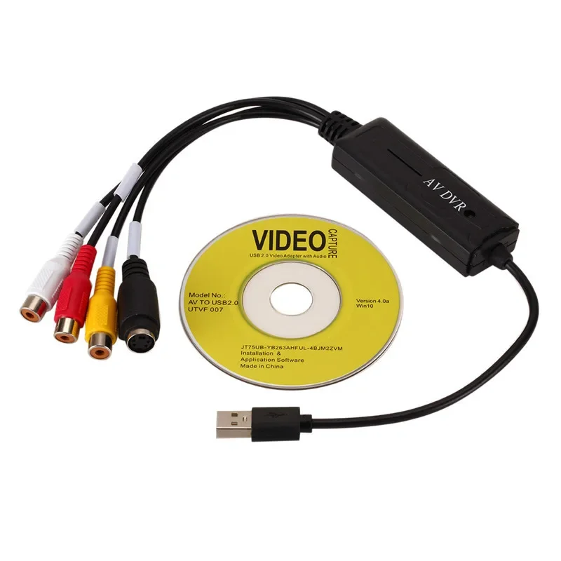 VHS na Digital Converter USB 2.0 Video Converter Audio Capture Card VHS VCR TV na Digital Converter Support Win 7/8/10