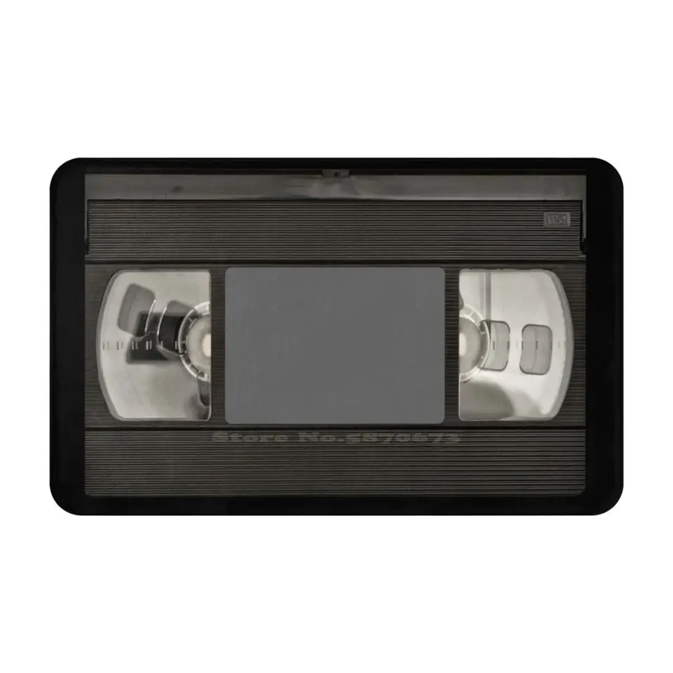 VHS Tape Soft Cushion Car Home Carpet Door rohož 70. storočia 90. rokov Kids cool nostalgia cartoon retro tv classster Hipster Devätnásť rokov