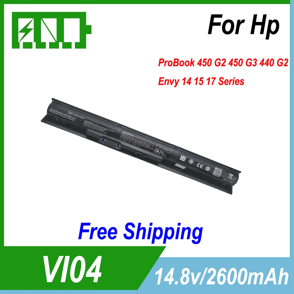 VI04 V104 14,8V 2600Mahlaptop batéria pre HP Probook 450 G2 450 G3 440 G2 Envy 14 15 17 Series 756745-001 756479-421
