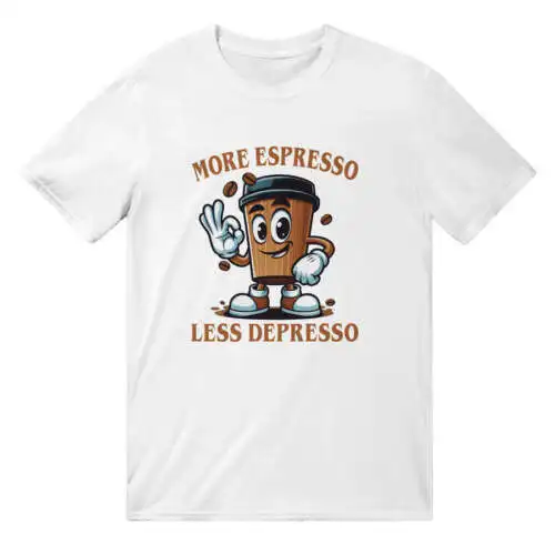 Viac espressa menej depresso tričko