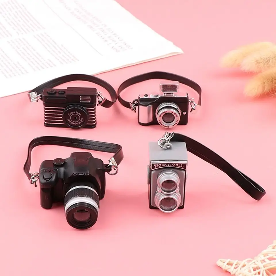 Viacfarebné bábiky Plast plast s pásom mini digitálne fotoaparáty Dollouse Hračky Dollouse Camera 10/20 cm bavlna plnené bábiky
