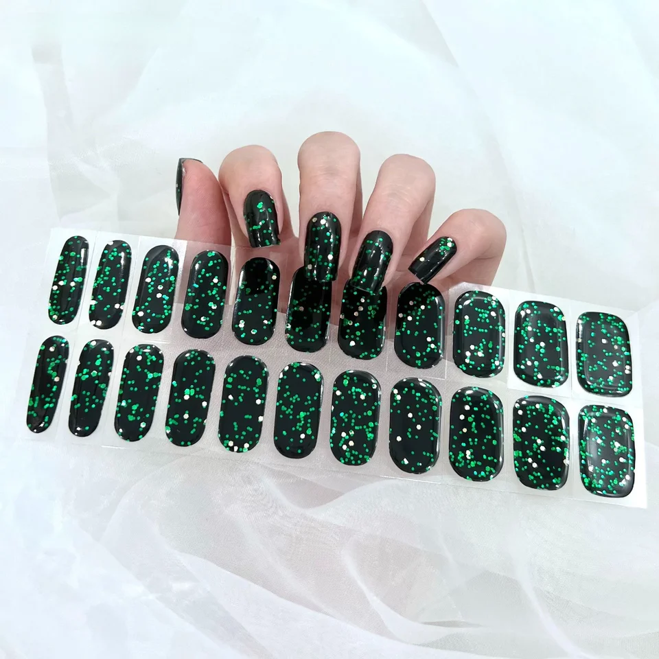Viacfarebné nálepky gélové nálepky na nechty pre UV lampu Plne kvalitné používanie 100% nechtového gélu Maniko Semi Curred Gel Gels Nabije nechty Art