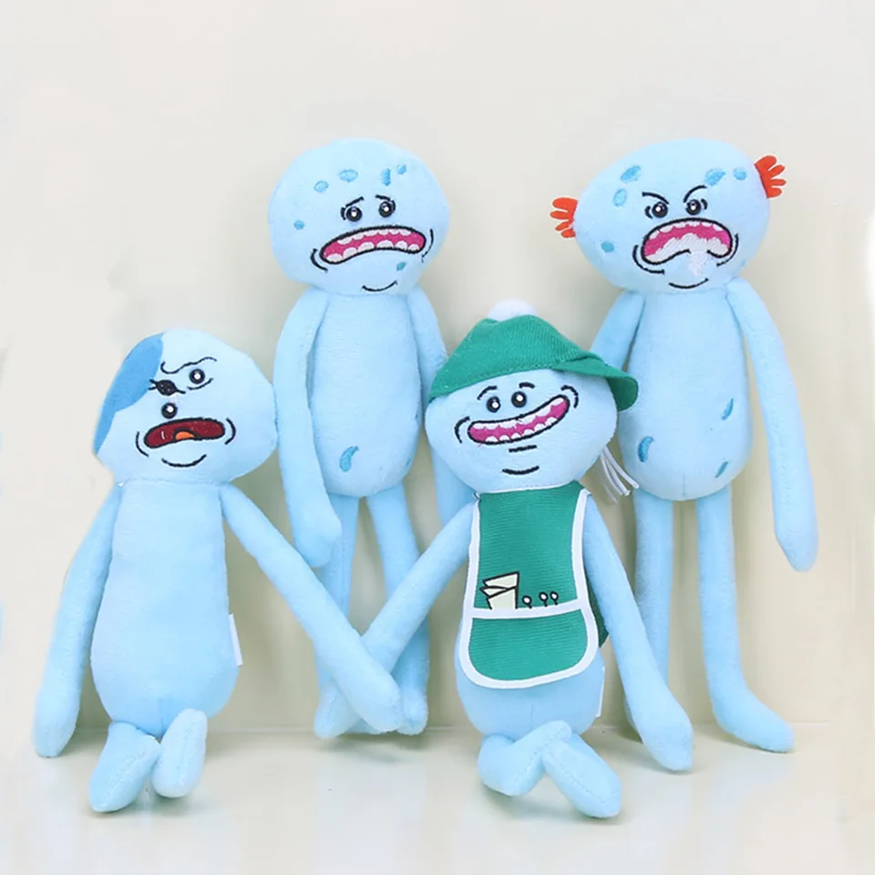 Viacnásobné štýly Malé modré šťastné depresívne plyšové hračky, anime karikatúra obklopujúce bábiky pre darčeky pre deti, domáca dekorácia