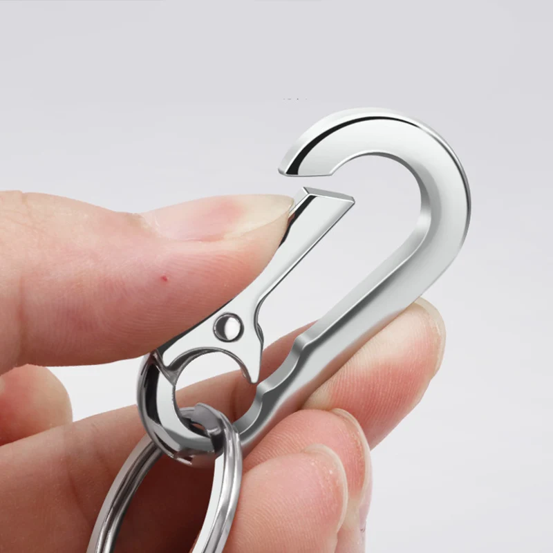 Viacúčelové kľúčové kovové kovové horolezectvo pracky na jar Snap Snap Clip Keychain Carabiner Clips Outdoor Camping Multi Tool