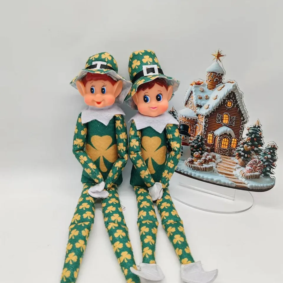 Vianoce Elf Doll Elfovia na poličke Doll Doll Naughty Boy Doll Home Ornament Vianoce Vianoce Little Joker Elf príslušenstvo 40 cm