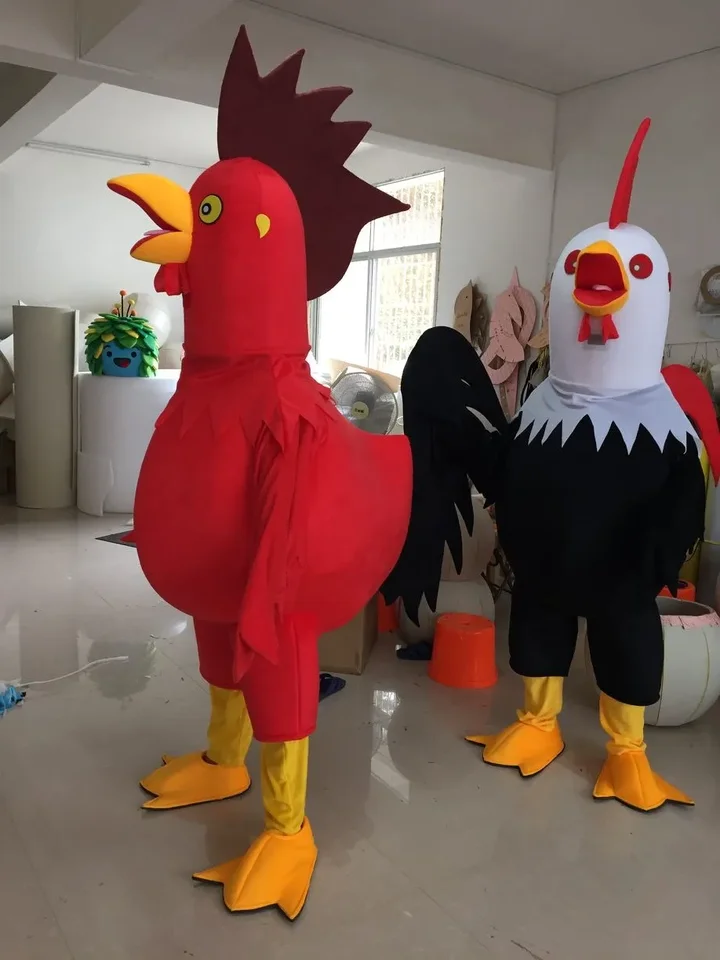 Vianoce New Rooster Mascot kostým kohút
