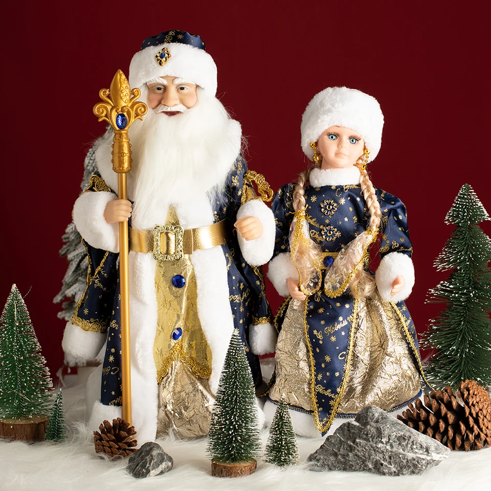 Vianoce Santa Claus Electric Dolls Decoration s hudobným tanečným darčekom k narodeninám pre deti Novoročné Navidad Domáce ozdoby