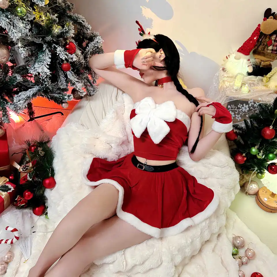 Vianočné cosplay uniforma sexy jeseň/zimná zbierka porno babydoll erotické sexy oblečenie