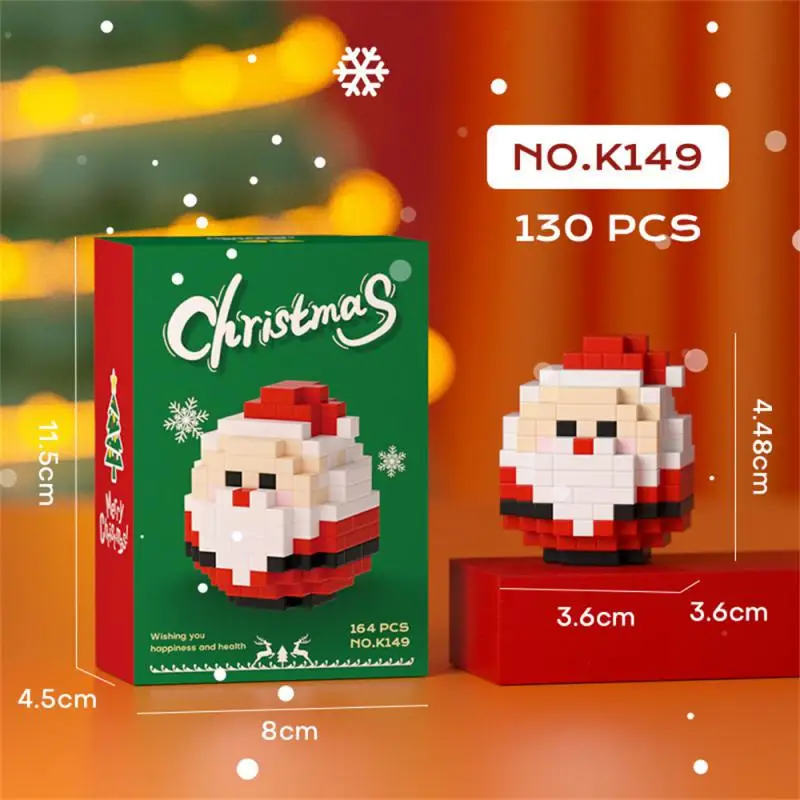 Vianočné hračky Budúce bloky stavebné bloky festivalu zobrazujú modely hračky Santa Building Blocks Hračky kompatibilné s darčekmi atď.)