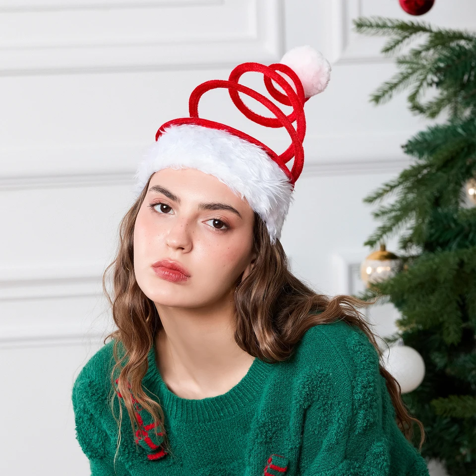Vianočné jarné klobúk vtipné Santa Claus kostýmy klobúky pokrývky hlavy santa čiapka vianočné večierky Dodávky rekvizity Santa Cosplay klobúk