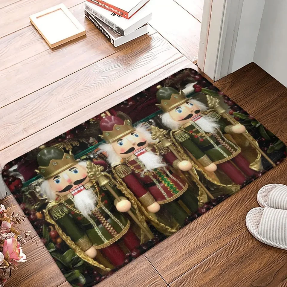 Vianočné lucenkyne rohožky koberec koberec koberec Mat Footpad Polyester Anti-Slip Trvalá predná miestnosť koridor kuchynská spálňa balkón