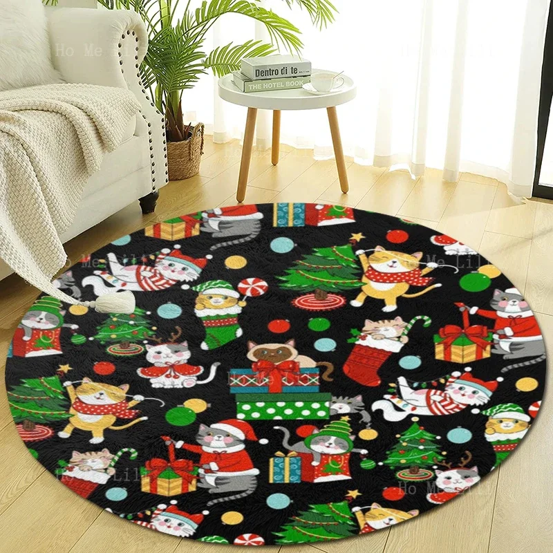 Vianočné mačiatko Lollipop Tree Gift Box Light Ball Slávnostné oblečenie a červené ponožky