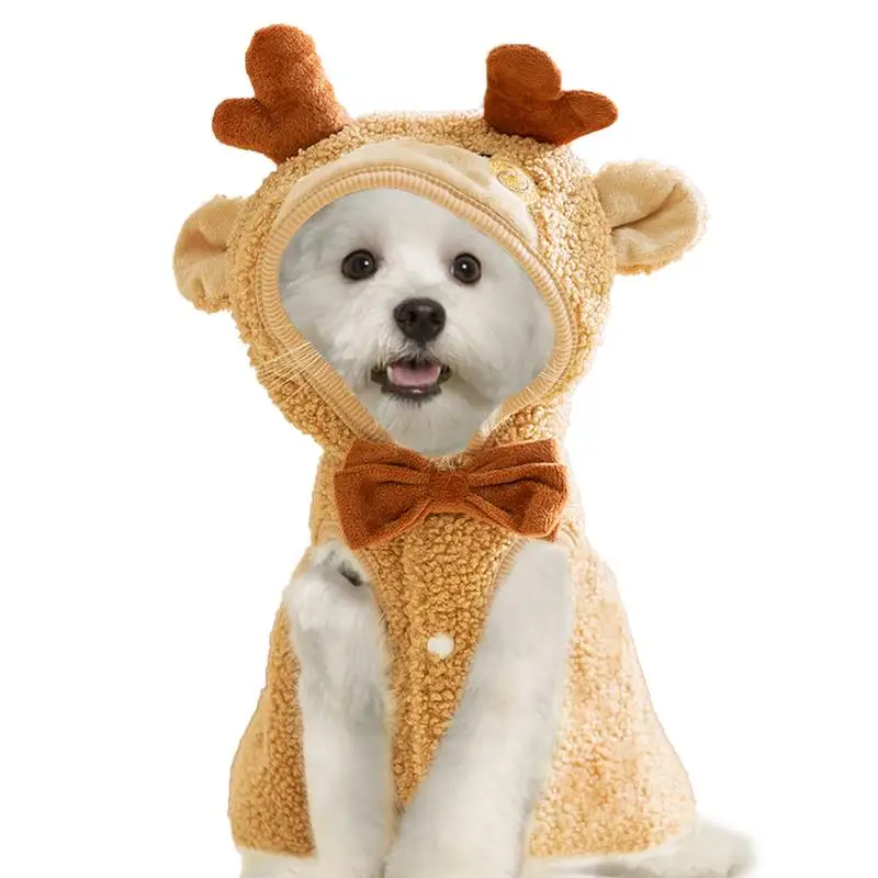 Vianočné plášť vianočného plášťa vianočné obliekanie zimného hre Warm Pet Party Cosplay šaty Cat Dog vianočné mys