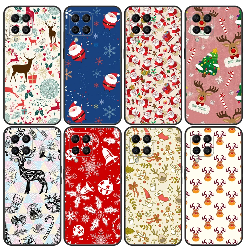 Vianočné Santas Sladkless Deer Case pre Samsung Galaxy M12 M32 M52 M13 M23 M33 M53 M14 M34 M54 M20 M30S M21 M31 M51 Kryt