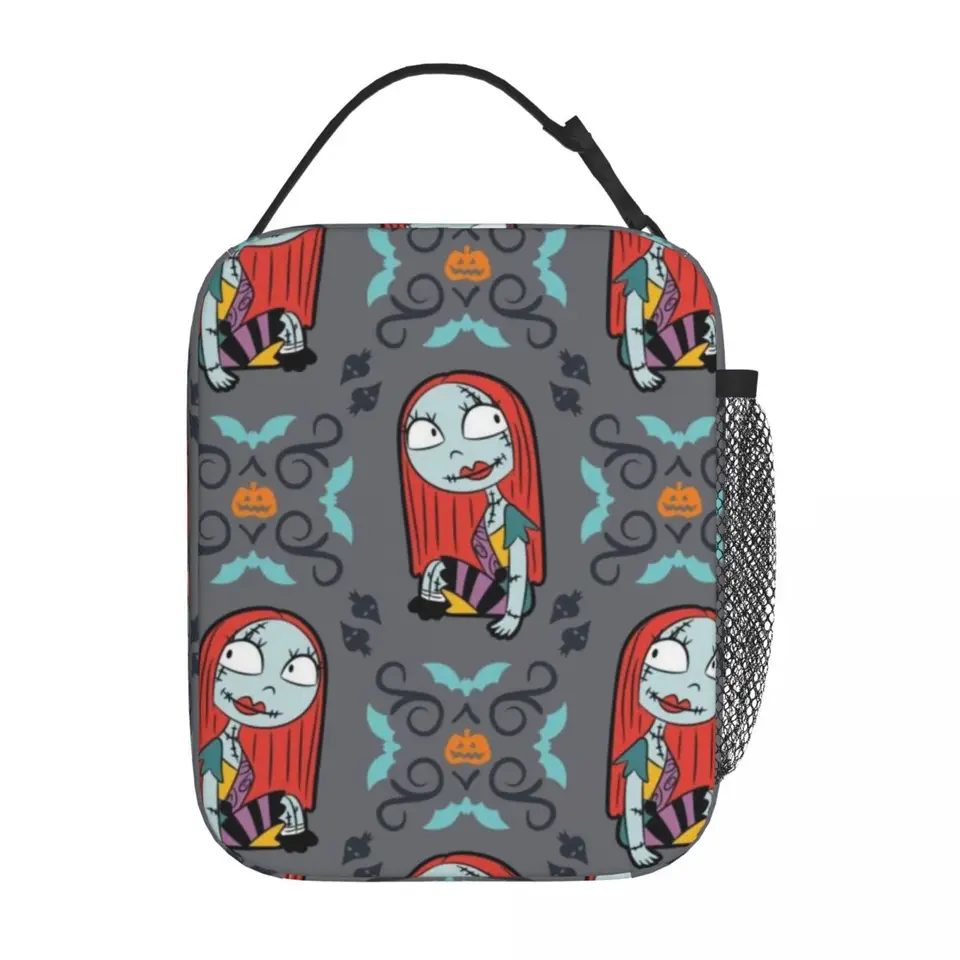 Vianočný horor izolovaný obedový taška High -kapacita Halloween lebka Jack Container Cool Cooler Bag Tote Lunch Box Beach