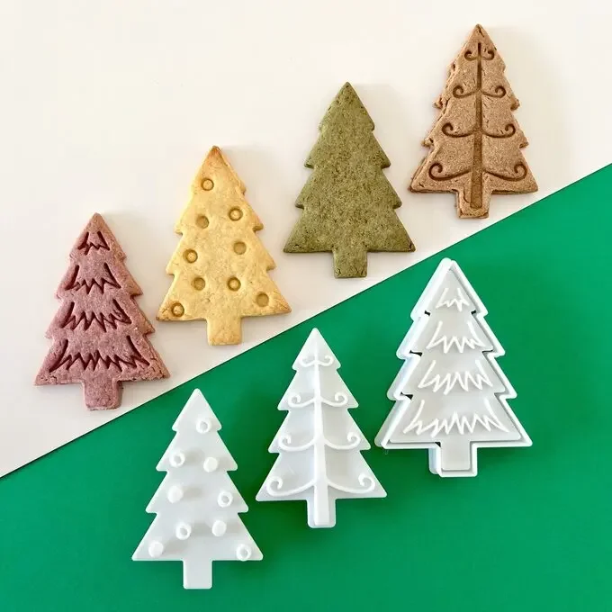 Vianočný stromček Cookie Cutters sušienky japonské roztomilé karikatúra Veľká a malá fondána strihová pleseň pre domácich majstrov